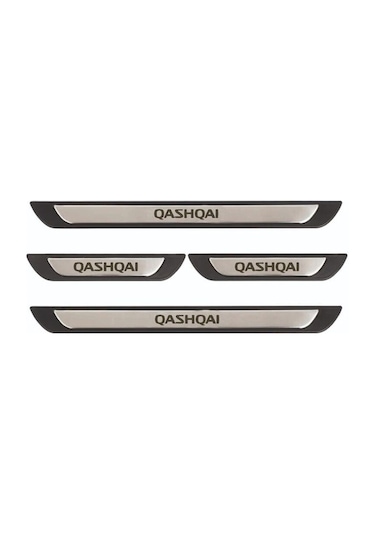 Nissan Qashqai 2007-2012 Modeller Old Krom Kapı Eşiği 4 Parça Paslanmaz Çelik