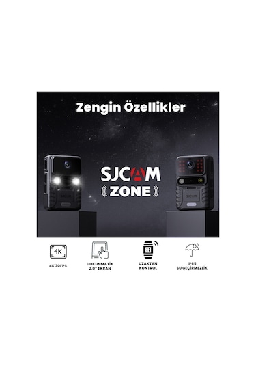 SJCAM A50 GPS Ultra Gece Görüşü H.265 Vücut Kamerası Güvenlik Polis Ekipmanı IP65 4K UHD Video 2” Dokunmatik Ekran 2250mAh Batarya 20MP Siyah SJCAM A50 GPS Ultra Gece Görüşü H.265 Vücut Kamerası Güvenlik Polis Ekipmanı IP65 4K UHD Video 2” Dokunmatik Ekran 2250mAh Batarya 20MP Siyah