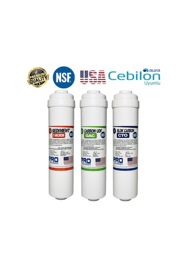 Cebilon Plus & Silver & Platinium Uyumlu 3'lü Filtre Seti