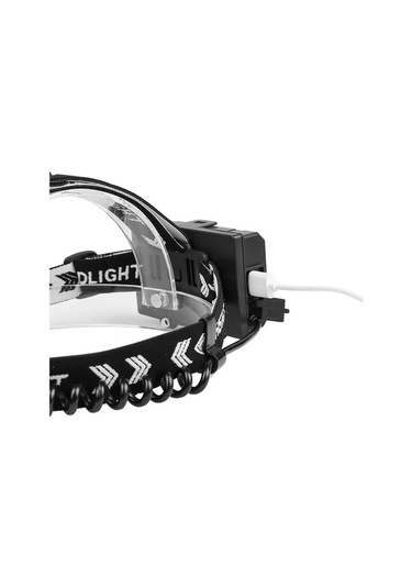 Ulzyvf Yüksek Xhp90 Usb Siyah Şarjlı Mod Led Lambası Kafa Güç 3 Rt Siyah