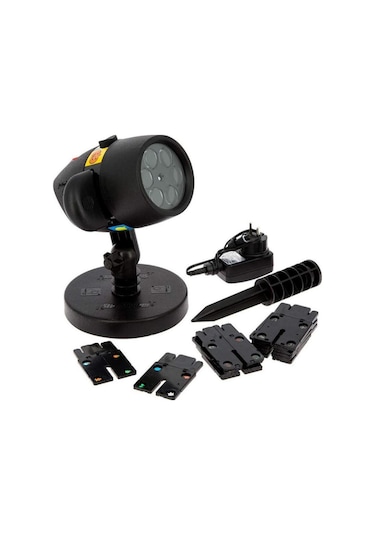 Sge Teknoloji 12 Farklı Desen Lazer Projektör Yansıtmalı Ev Bahçe Dekorasyon Aydınlatma