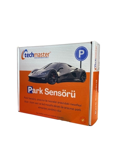 Techmaster Ps01 Renk Değiştiren Ekranlı Araç Park Sensörü Sesli Siyah 22 MM