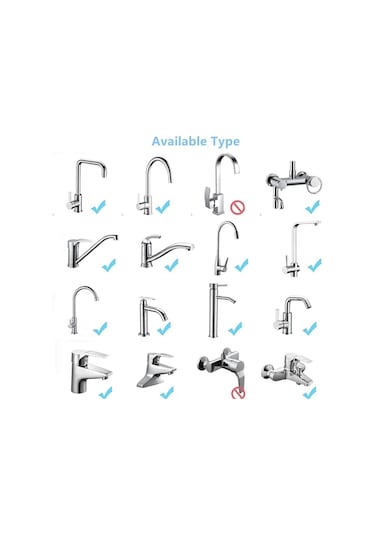 720 Derece Dönebilen 4 Filtreli Tasarruflu Mutfak Musluk Lavabo Başlığı