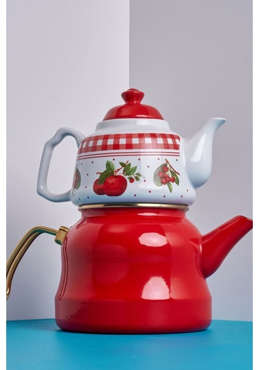 Mlrcyd-0002 Miss Betty 2.6 Lt Emaye Porselen Demlikli Çaydanlık 001