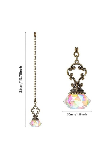 Szypzstore 8 Adet Yapay Kristal Tavan Vantilatörü Çekme Zincirleri Zincir Uzatma Konnektörü İle Işık Masa Lambası Için 2fpwjx Yeşil