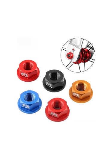 Geeroyoo Muqzı Çocuklar İçin Denge Arabası Tekerlek Somunu - M8 Flanş, 7075 Alüminyum, Siyah - Ayarlanabilir, Dayanıklı Outdoor Spor Aksesuarı Çok Renkli