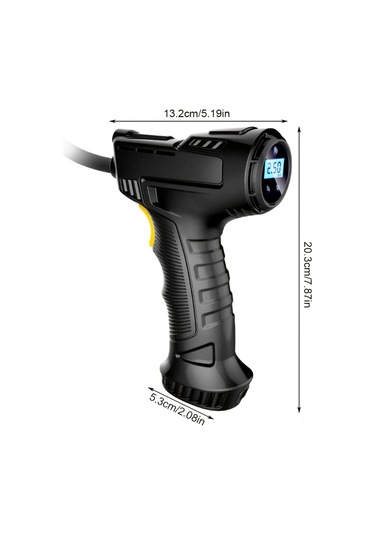 Xindoker Kablosuz Araç Lastik Hissesi Kontrolcü: Otomatik Kapatma, Dijital Ekran, Led Işık Ve 4 Basınç Birimi İle Multifonksiyonel Şişirici
