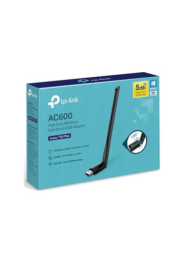 Tp-link Archer T2u Ac600 600 Mbps Dualband Antenli Usb Wireless Adaptör