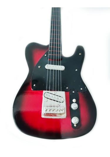El Yapımı 1/4 Ölçek Minyatür Elektro Gitar Telecaster Standard