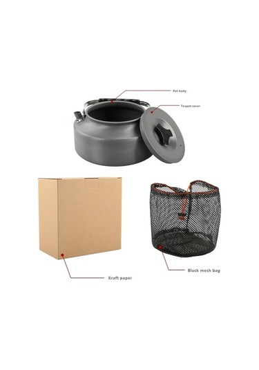 Wondernest Yok Su Siyah Sertifikalı Saplı Piknik Kamp Isıtıcısı Içermez Fda Onaylı Cezve Çaydanlık Bpa Aotu Alüminyum Alaşımlı 1.6l - Dt Çok Renkli