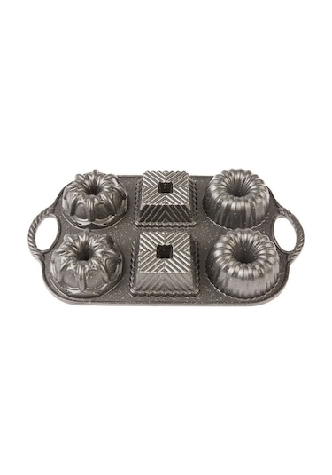 Emsan Griss Six In One Döküm Kek Kalıbı Gri 6'Lı