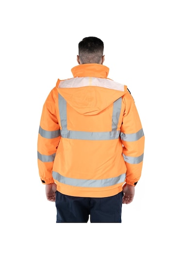 Hi-vis İş Montu Turuncu