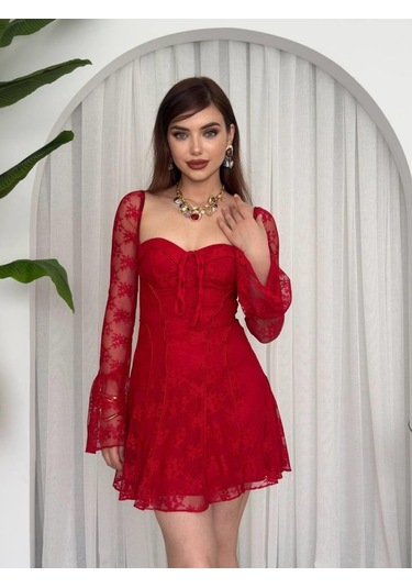 The İstanbul Evita Mini Elbise Altın