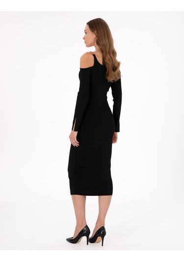 Pierre Cardin Kadın Siyah Elbise Triko 50290603-vr046 Siyah