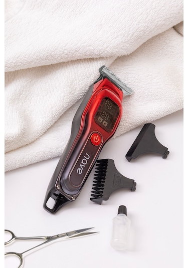 Nave Bq-02 T Bıçaklı Şarjlı Tıraş Makinesi Led Ekranlı, Profesyonel Sakal & Saç Kesim 1 - 2 Saat