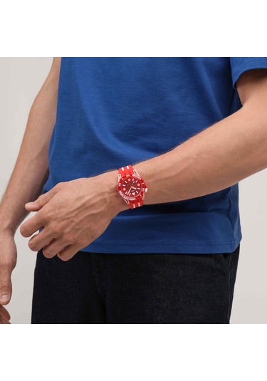 Swatch Sscu09r100 Lion's Mane Erkek Kol Saati Kırmızı