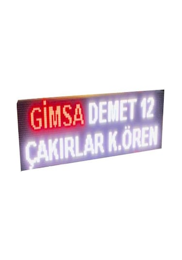 Otobüs, Kamyon, Minibüs Vb. Güzergah Renkli P5 Led Tabela Kasa Ölçüsü: 16x64 Cm