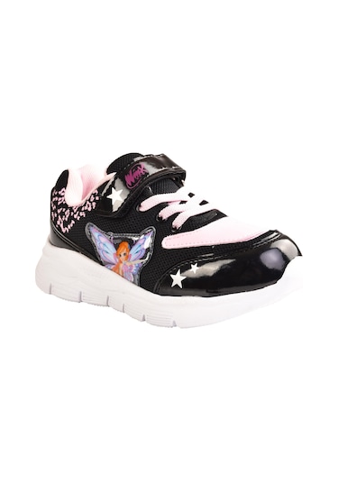 Winx Kız Çocuk Anatomik Taban Spor Ayakkabı Siyah 001