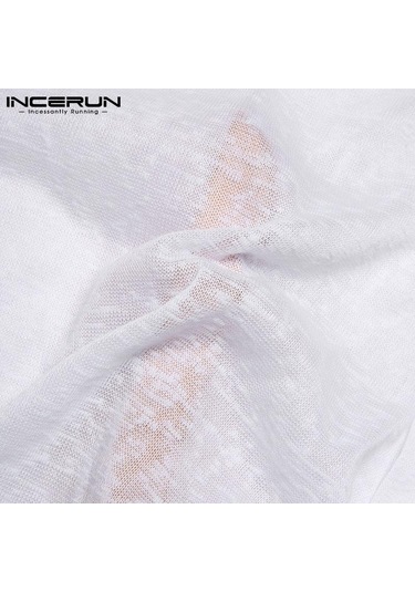 Incerun Erkekler Uzun Kollu Örgü Şeffaf Ince Leotard Pijama Tulum Gecelik Kısa Romper İç Giyim Siyah Incerun Erkekler Uzun Kollu Örgü Şeffaf Ince Leotard Pijama Tulum Gecelik Kısa Romper İç Giyim Siyah