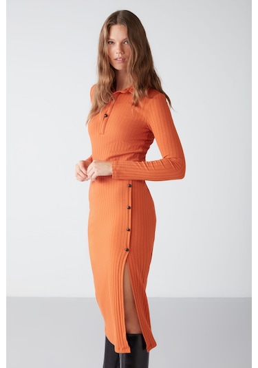 Ethıquet Eva Slim Fit Kiremit Rengi Alt-üst Takım