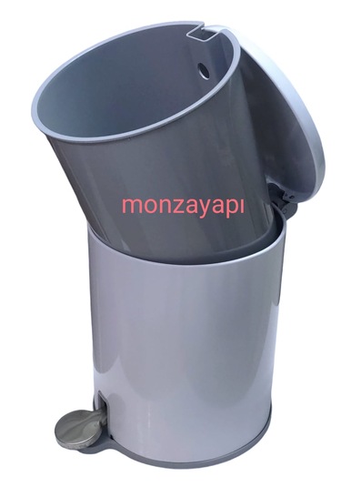 Prima Nova Çelik Çöp Kovası Soft Ve Wc Tuvalet Fırçası Beyaz