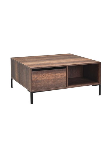 Kare Orta Sehpa - Koyu Ceviz Oslo Ceviz 90x42x90 Cm Gxyxd