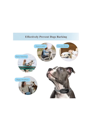 Geeroyoo Köpek Eğitim İçin Dokunmatif Havlama Önleyici, Ip67 Su Geçirmez, Siyah Renk