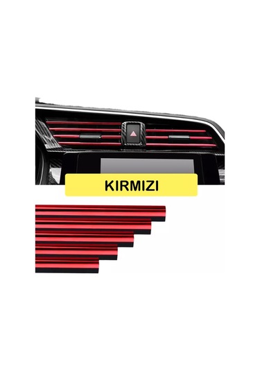 Araç İçi Klima Izgara Havalandırma Şerit Klima Şerit Tüm Renkler