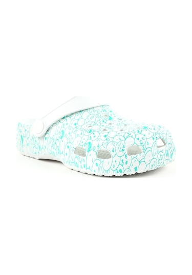 Dgn E012.f.068 Çocuk Emoji Sabo Filet Terlik 20y E012.F.068-1580-R1944 Yeşil - Beyaz Dgn E012.f.068 Çocuk Emoji Sabo Filet Terlik 20y E012.F.068-1580-R1944 Yeşil - Beyaz