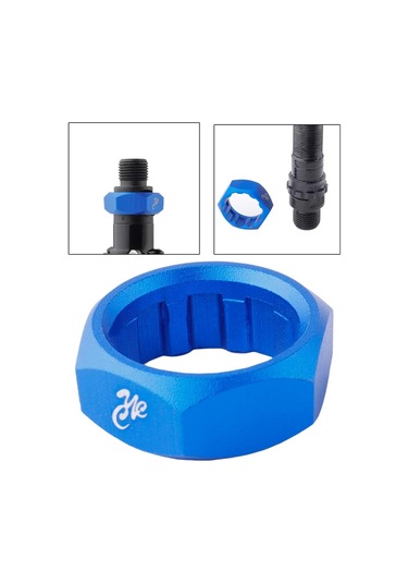 Homyl Bisiklet Pedalı Sökme Kilidi Pedal Mili Takma Temizleme Mavi