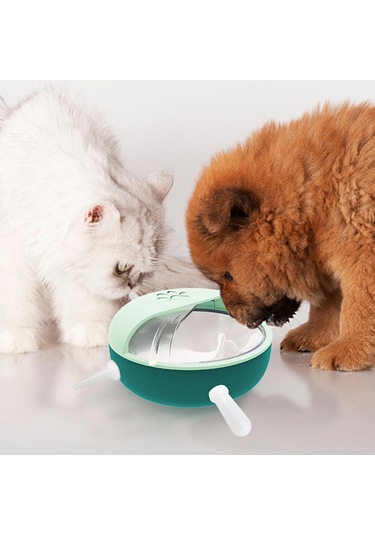Homyl Köpek Yavrusu Süt Kabı Silikon Nipelli Kedi Yeşil