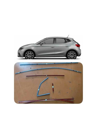 Seat İbiza Uyumlu 14 Parça Krom Cam Çerçeve Çıtası 2022+ Sonrası