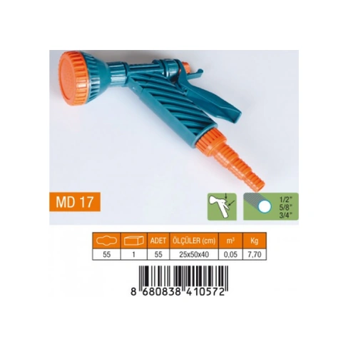 Tetikli Tabanca Süzek 1/2-5/8-3/4 Normal Rekor 108 x 125 x 50 CM