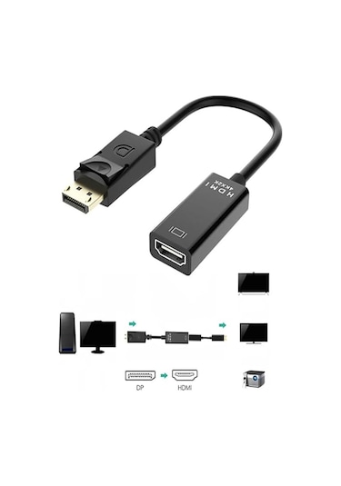 Dısplayport To Hdmı Dişi 4k 2k Çevirici Converter Dönüştürücü