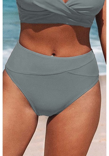 Angelsin Yüksek Bel Bikini Altı Gri