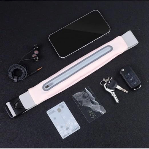 Dofolink Pembe Spor Bel Çantası - 7.2 İnç Telefon Uyumlu, 60-110 Cm Bel Ölçümü, Multifonksiyonel Koşu Ve Fitness Çantası Pembe