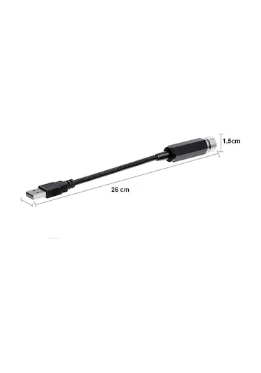 USB YILDIZ TAVAN LEDİ 26CM 5 MODLU KIRMIZI RENK