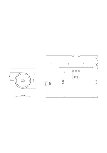 Bocchi Sottile Slim 1478-021-0125 Çanak Lavabo Mandalina Sarı 38 CM