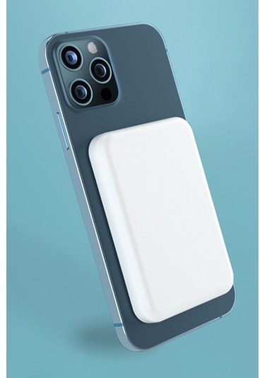iphone Uyumlu Magsafe Kablosuz 15w Şarj Wireless Şarj Cihazı Powerbank Magesafe