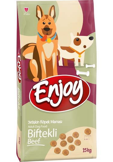 Enjoy Biftekli Yetişkin Köpek Maması 15 KG