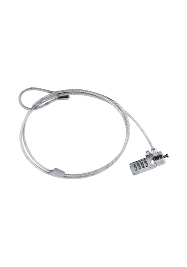 Konesam 110 Cm 4 Basamaklı Yeniden Ayarlanabilir Not Defteri Güvenlik Kilit, Çelik Kablolu Anti-hırsızlık, Tüm Dizüstü Ve Masaüstü Bilgisayarlarda Uyumlu