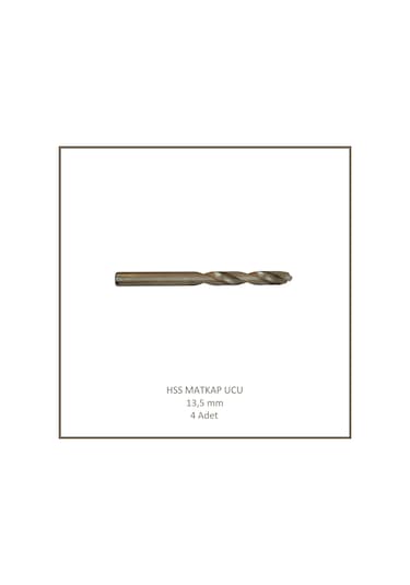 Hss Matkap Ucu 13,5 Mm, Metal, Ahşap, Plastik İçin 4 Adet