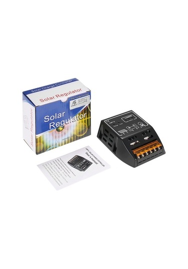 Pazly 10a 12v/24v Otomatik Solar Şarj Kontrol Cihazı - Pwm Teknolojili Güneş Paneli Regülatörü