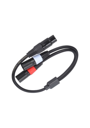 Yaleker Jorındo 5-pin Xlr Dişi İle Çift 3-pin Xlr Erkek 0.5m Ses Kablosu - Gürültüsüz İletim, Stüdyo/live Performans Uyumlu Jd6076
