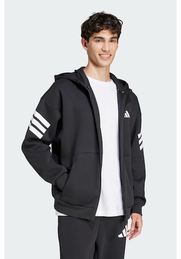 Adidas M Fı 3s Fz Erkek Siyah Eşofman Üstü Jd4827 Siyah