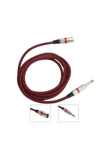 Jorındo Xlr - 6,35 Mm 1/4 İnç Erkek Kablo Dengeli Sinyal Bağlantı Mikrofon Kablosu Jd6012