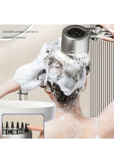 Padalink C Gri Filtreli Duş Başlığı İle 3 Modlu Mesajlı, Suyu Filtre Eden Ve Su Tasarruflu Abs Duş Seti Filtre Pamuklu Gri