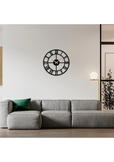Ivo Roma Rakamlı Duvar Saati Siyah