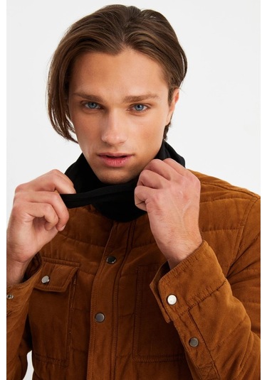 Erkek 4 Fonksiyonlu Koruyucu Pamuklu, Esnek, Terletmez, Bandana, Boyunluk, Maske - Tek Ebat / Siyah Siyah