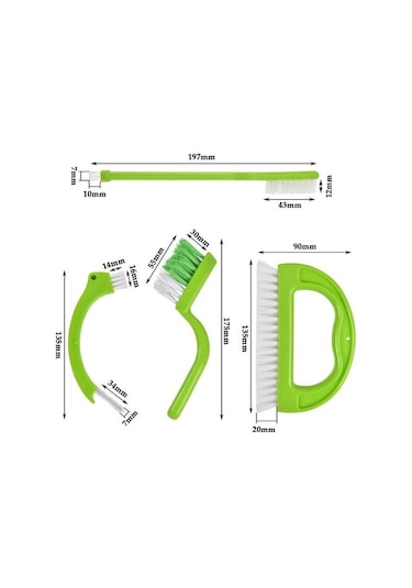 Carrier Temizlik Fırçası Yeşil 4'lü